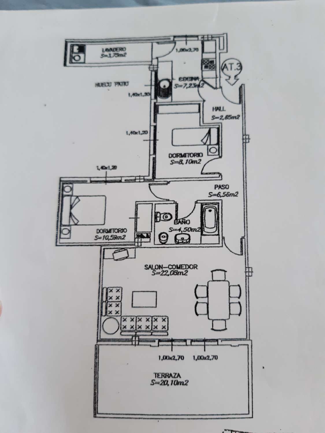 ATICO de 2 HABITACIONES AMUEBLADO Y CON GARAJE