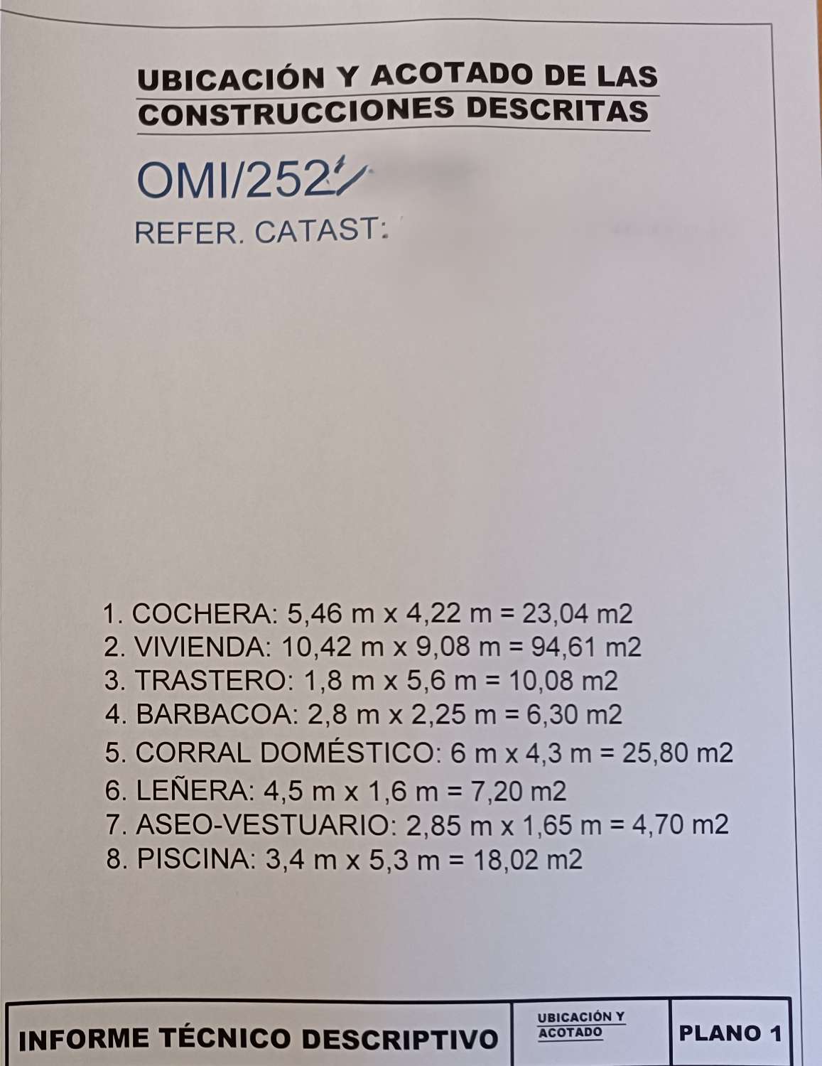 CASA RESIDENCIAL INDEPENDIENTE CON PISCINA Y PARCELA